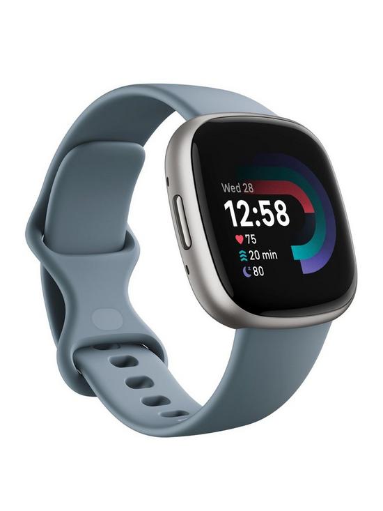 FitbitVersa 4 Fitness Smartwatch – built-in GPS, 6-day battery life, Android & iOS compatible – Waterfall Blue/Platinum Aluminium £199 post thumbnail image