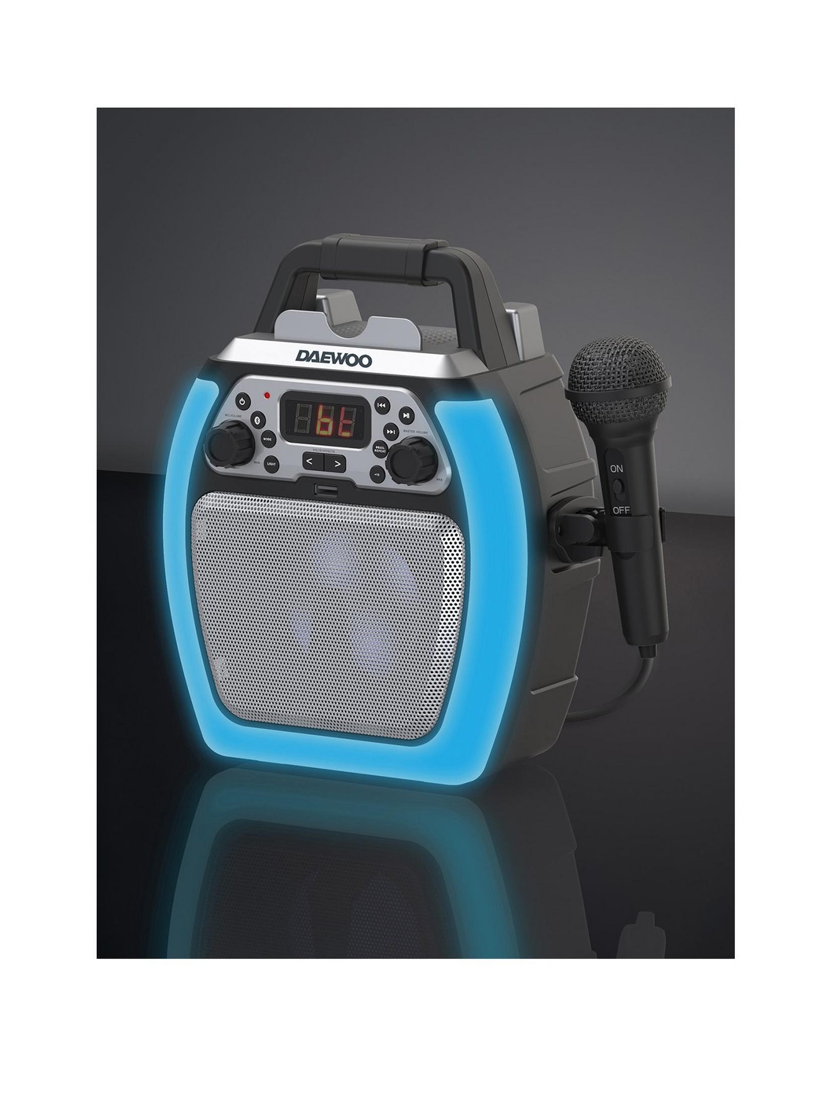 DaewooCompact Bluetooth Karaoke Machine £74.99 post thumbnail image